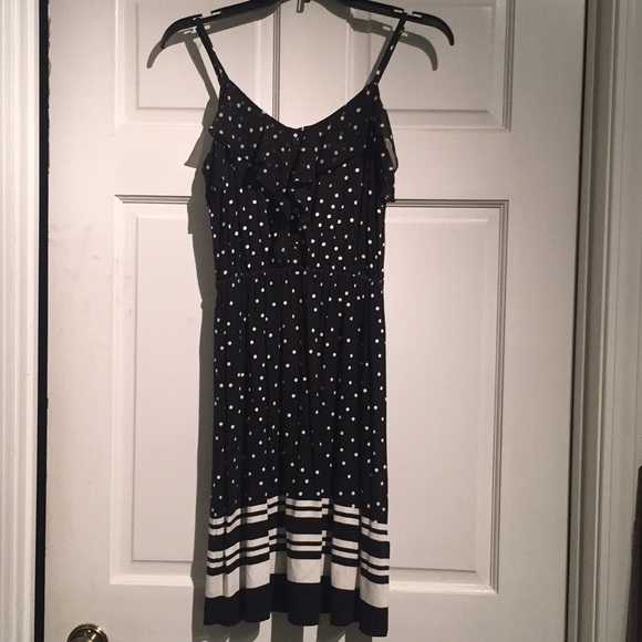 Elle Dresses & Skirts - Cute black and white polka dot dress
